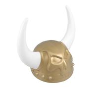GETAJGHSD Sombreros De Fiesta Con Casco Vikingo Y Cuernos: Divertido Gorro De Disfraz De Guerrero Con Calaveras De Plástico Para Niños, Ideal Para Cosplay De Adultos, Accesorios Medievales,
