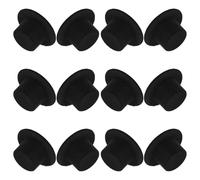 GETAJGHSD Sombreros Negros Ideales para Proyectos Creativos Mini para Muñecas Diseño Elegante 12 de Terciopelo y Decoración Festiva en Manualidades DIY