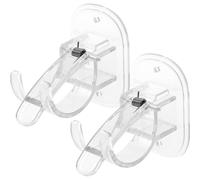GETAJGHSD Soporte para Barra de Cortina sin Clavos Diseño Práctico, Material Abs y Goma, Fácil de Instalar, Adecuado para Oficina y Comedor Moderno