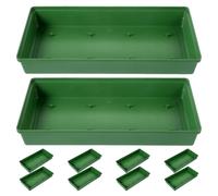 GETAJGHSD Soportes para Arreglos 10 Cuencos de Plástico Bandeja de Espuma de 28 CM para Centros de Mesa en Bodas y Decoración de Fiestas