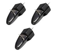 GETAJGHSD Tabla de Buceo para Pesca de Curricán de Plástico Negro 3 Piezas con Eslabón Giratorio, Accesorios para Aparejos de Cebo en Muelle y Embarcación, Adecuado para Pesca de