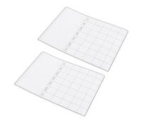 GETAJGHSD Tablero Magnético Borrable para Nevera A3, Pizarra de Planificación Reutilizable 2 Piezas, Placa Magnética para Mensajes y Calendario Semanal del Hogar