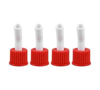 GETAJGHSD Tapón de Rosca Gl18 para Botella de Muestra con Doblado, Resistente a Corrosión Química, Sello Hermético, Material Pp, Paquete de 4 Piezas para Aplicaciones Químicas