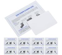 GETAJGHSD Tarjetas de Limpieza en PVC Diseño Compacto 15 Unidades para Mantenimiento para Impresoras y Lectores de Tarjetas Pos en Entornos Concurridos