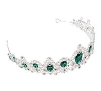 GETAJGHSD Tiara de Cristal Real para Mujer Aleación y Pedrería, Ligera y Elegante para Bodas y Compromisos, Accesorio Chic para Cabello de Novia