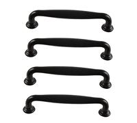 GETAJGHSD Tiradores Elegantes para Gabinetes de Cocina Manijas de Aluminio Diseño Vintage 4 Piezas Herrajes Decorativos