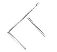 GETAJGHSD Varillas de Zahorí de Acero Inoxidable, Flexibles y Plegables, Juego de 2 Piezas para Radiestesia y Búsqueda de Energía, Herramienta Portátil para Localización de Agua y Metales