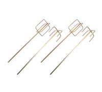 GETAJGHSD Varillas Mezcladoras para Taladro 4 Piezas Acero Hexagonal Doble y Cuadrado Paleta Accesorio Mezclador Pintura y Mortero Uso Profesional para Construcción y Yeso