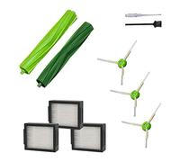 getalong Kit de piezas de repuesto compatible con iRobot Roomba i1 i6+ i3 i3+ i4 i4+ i7 i7+ i8+ J7 J7+ Plus E5 E6, incluye 1 cepillo de goma, 3 filtros HEPA y 3 cepillos laterales de barrido de bordes