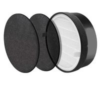 getalong True HEPA con (2) filtros de carbón activado de repuesto compatibles con el purificador de aire Levoit LV-H132, LV-H132-RF y repuesto compatible para eliminador de olores Geniani, parte