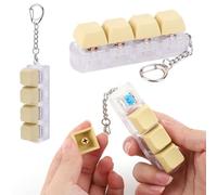 GETBSTOOP 4 PCS TECLO DE TEQUITO Teclado Techo, Teclado DE TECLO, TECLADOS DE TIEMAS DE TIECHOS DE Fidge 4 Tecillos Tecillos Tecillos Descompresión Juguetes Keychain Toyos Tapices de Teclado