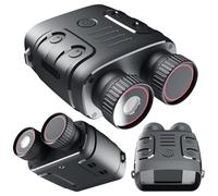 GETBSTOOP Gafas de visión Nocturna, 1080P Gafas de visión Nocturna Pantalla de 2,4 Pulgadas Binoculares de visión Nocturna Digital infrarroja Zoom Digital 5X Distancia de visión Completa de