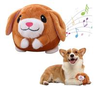 GETBSTOOP Juguete de Peluche para Mascotas en Movimiento Activo Juguetes interactivos para Perros y Gatos Juguete para Perros Que Habla se Mueve y Canta Juguete con Pelota chirriante para PE