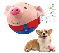 GETBSTOOP Juguete de Peluche para Mascotas en Movimiento Activo Juguetes interactivos para Perros y Gatos Juguete para Perros Que Habla se Mueve y Canta Juguete con Pelota chirriante para PE