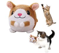 GETBSTOOP Juguete de Peluche para Mascotas en Movimiento Activo Juguetes interactivos para Perros y Gatos Juguete para Perros Que Habla se Mueve y Canta Juguete con Pelota chirriante para PE
