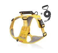 Getchewie Chewie Cozy Harness, Getchewie Dog Harness, Cozy Dog arness, Adjustable Chewie ozy arness No Pull og Harn ss Without Restraint, Anti-Breakaway, Reflective At Night (Yellow,M)