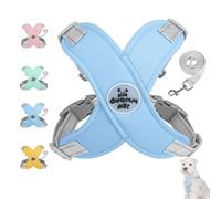 Getchewie - Chewie Cozy Harness, Getchewie Dog Harness, Reflective Adjustable Comfortable Pet Chest, for Small Medium Large Dogs, 100% Breathable&Comfortable Anti-Breakaway (Blue)