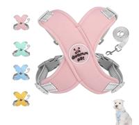 Getchewie - Chewie Cozy Harness, Getchewie Dog Harness, Reflective Adjustable Comfortable Pet Chest, for Small Medium Large Dogs, 100% Breathable&Comfortable Anti-Breakaway (Pink)