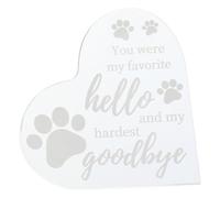GetCoupon Regalo romántico conmemorativo para mascotas, 10 x 10 x 1 cm, acrílico, regalo de duelo, centros de mesa, recuerdo de mascotas