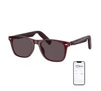 GetD Gafas Bluetooth, gafas inteligentes de oreja abierta, lentes de sol polarizadas grandes, gafas de audio Bluetooth 5.4, antifugas de sonido, reducción de ruido de llamada, lente de protección UV
