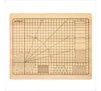 getDigital 11780 Tabla de Corte de Alta Precisión de Madera de Haya sin Tratar con Ángulos y Formas Geométricas 31 x 25 x 2 cm