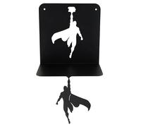 getDigital Estantería flotante invisible de superhéroes, estantería pequeña de metal para oficina, cocina, dormitorio, color negro, 21 x 21 x 15 cm