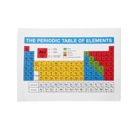 getDigital Mantel periódico de mesa de elementos - Toalla de cocina para frikis y fanáticos de la química - 100% algodón