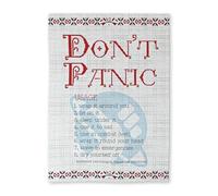 getDigital Paño de cocina Don´t Panic - Toalla de cocina absorbente con diseño de ciencia ficción - 100% algodón, 50 x 70 cm
