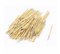 Getdoublerich 100 sondas de resorte Pogo P50-B1, 0,5 mm de diámetro, 16,35 mm de longitud, pines de contacto chapados en oro 3A para pruebas de conductividad PCB
