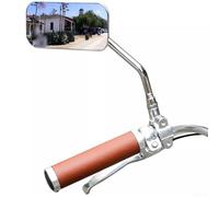 Getdoublerich 2 espejos retrovisores para bicicleta, inastillables, vintage, para manubrio de bicicleta, espejo retrovisor de metal, apto para varios tipos de bicicletas