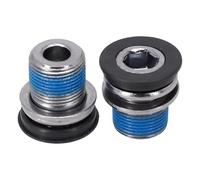 Getdoublerich 2 pernos de brazo de manivela M15 para eje ISIS para Bosch eBike ES25, tornillos electroplateados de acero con sello de plástico, rosca de 15 mm