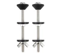 Getdoublerich 2 pernos para asiento de inodoro, kit de tornillos resistentes para tanque de inodoro, tornillos largos para asiento de inodoro, accesorios de fijación para cisterna