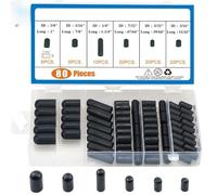 Getdoublerich 80 cubiertas de goma negra para el polvo al vacío, varios tamaños para sellado de válvula de carburador de coche, kit de protección automotriz
