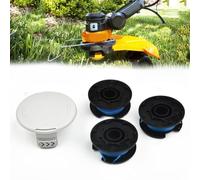 Getdoublerich AC14RL3A - Bobina de línea de recortadora de 0.08 pulgadas, paquete de 3 con cubierta de bobina para recortadoras de cuerda inalámbricas de 18 V/24 V/40 V (serie OLT, P, RLT, RY)