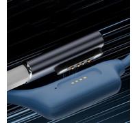 Getdoublerich Adaptador de cargador de aluminio USB-C a 4 pines para grabadora de voz PLAUD Note Pro AI, convertidor de alimentación compacto tipo C con salida de 5 V/1 A, color gris