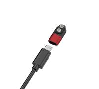 Getdoublerich Adaptador de cargador USB C magnético para la serie P&H, base de alimentación portátil de aleación de aluminio para P2R P4R P5R P6R para p7r H5R para linternas h7r