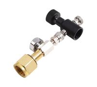 Getdoublerich Adaptador M18 x 1,5 a 8 mm para flujo de soda para terra y arte, conector de estación de llenado de cilindro CGA320, pieza de intercambio de tanque de gas de latón