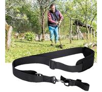 Getdoublerich Arnés de nailon acolchado ajustable para desbrozadora, recortadora y cortadora de césped, acolchado de algodón transpirable, 120 x 5 cm, compatible con desbrozadora y soplador de hojas