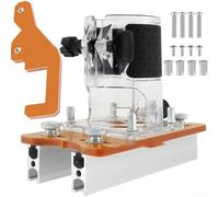 Getdoublerich Base de enrutador de carpintería, base de enrutador de recortadora de carpintería, base compacta 2 en 1 de palma de madera, ranura de enrutador maneja eficazmente la madera (C)