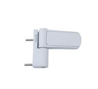 Getdoublerich Bisagra de aluminio 3D ajustable para puerta con amortiguador de silencio para puertas de doble acristalamiento, color blanco