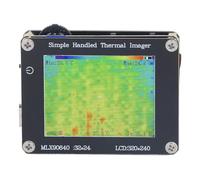 Getdoublerich Cámara infrarroja térmica con pantalla de 2 pulgadas, rango de -40 °C a 300 °C, frecuencia de actualización de 8 Hz, carcasa FR4, transferencia de datos USB-C para pruebas de placa de