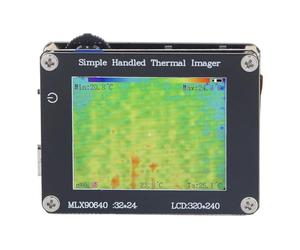 Getdoublerich Cámara infrarroja térmica con pantalla de 2 pulgadas, rango de -40 °C a 300 °C, frecuencia de actualización de 8 Hz, carcasa FR4, transferencia de datos USB-C para pruebas de placa de