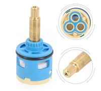 Getdoublerich Cartucho desviador de flujo de válvula de ducha de 3 vías para VS-1205, desviador de grifo de núcleo de cerámica de latón ABS, pieza de repuesto de 33 x 68 mm