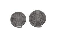 Getdoublerich Cuerda de sellado de fibra de vidrio negra para puerta de estufa, 8 mm x 300 cm, resistente al calor, para estufa de leña, chimenea, caldera, horno, sellado de puertas