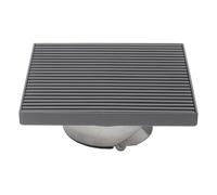 Getdoublerich Desagüe de suelo de acero inoxidable 304, desodorante cuadrado para balcón, gran desplazamiento, antiolor, drenaje resistente para baño,