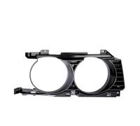 Getdoublerich Embellecedor de rejilla de faros delanteros para BMW Serie 5 E34 1994-1996, marco exterior decorativo para faros izquierdos/derechos, pieza de repuesto de plástico OE 51138148311