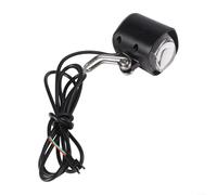 Getdoublerich Faro delantero de bicicleta eléctrica de 36 V 60 V impermeable para scooter E con cable de 115 cm de longitud
