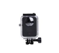 Getdoublerich Funda de carcasa subacuática para osmo 360, policarbonato impermeable y vidrio templado para cámara de acción, funda protectora transparente para buceo, esnórquel (12 x 4,5 x 9,3 cm)