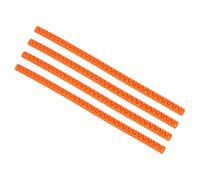 Getdoublerich Fundas de silicona para horno, 4 unidades, resistentes al calor, para protectores de bordes para horno, tostadora, microondas, protección contra quemaduras, color rojo, 35 cm