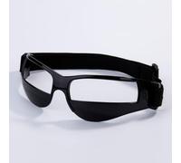 Getdoublerich Gafas de baloncesto para regates de entrenamiento para jóvenes, gafas para controlar la pelota sin mirar hacia abajo, gafas deportivas de policarbonato suave, color negro